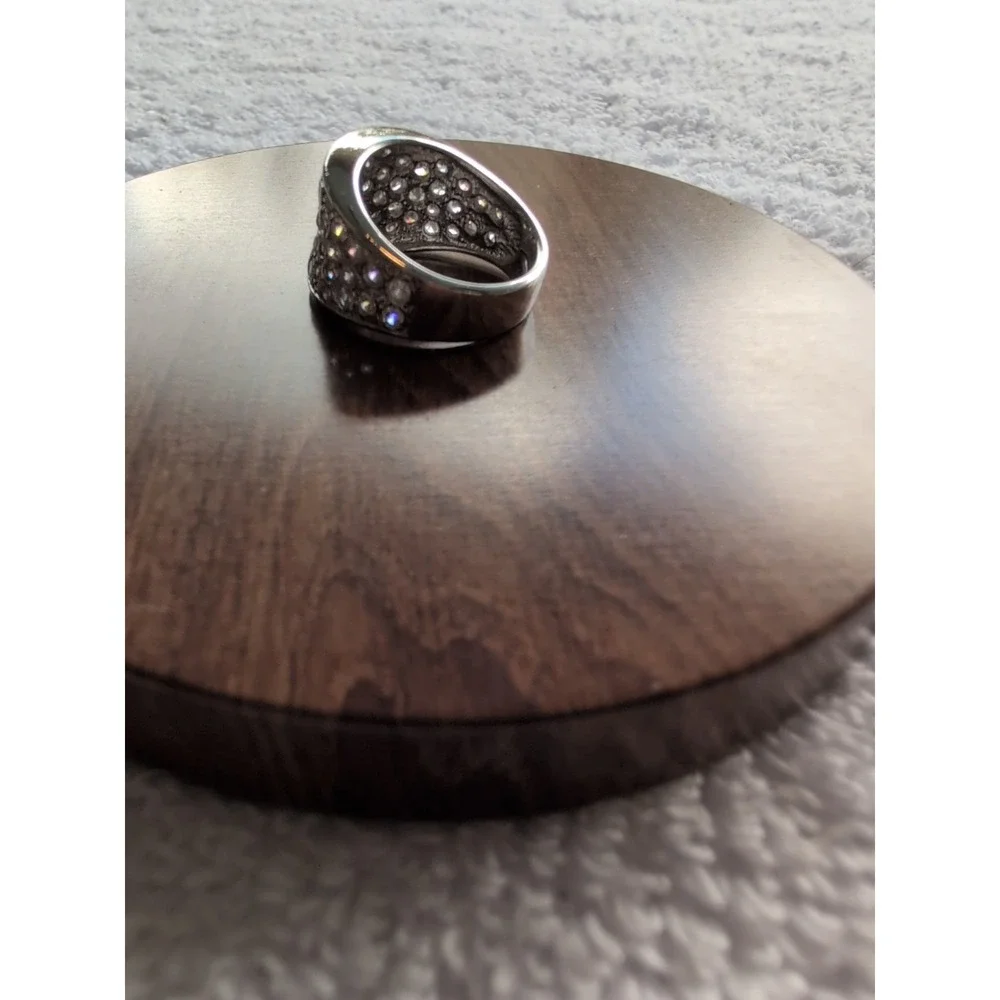 STERLING SILVER‎ Ring With CZ Stones Size 7